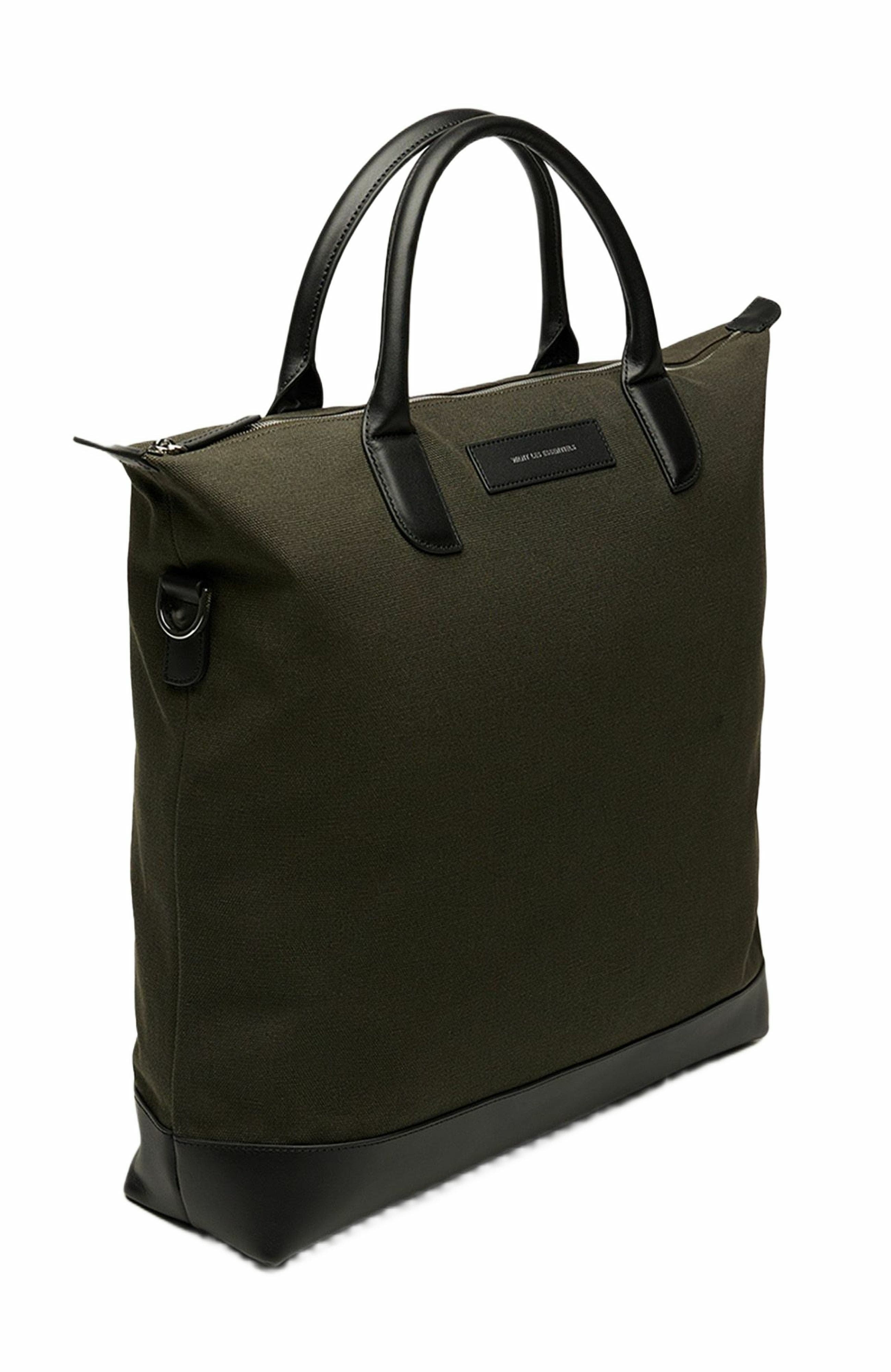 WANT Les Essentiels O'Hare Organic Cotton Canvas Tote, Alternate, color, Green