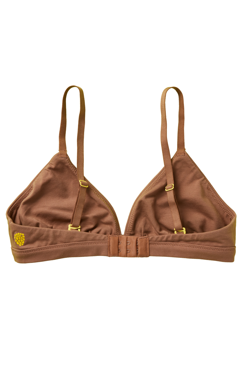 Joey Cotton Bra, Alternate, color, Mocha Brown