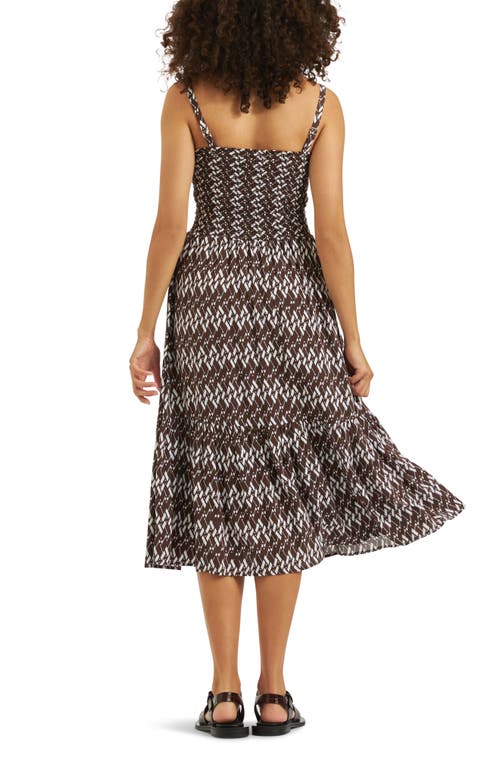 RIPE MATERNITY RIPE MATERNITY GRACE SMOCKED MIDI MATERNITY SUNDRESS