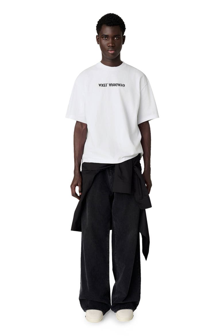 Distort Washed T-Shirt, Alternate, color, White