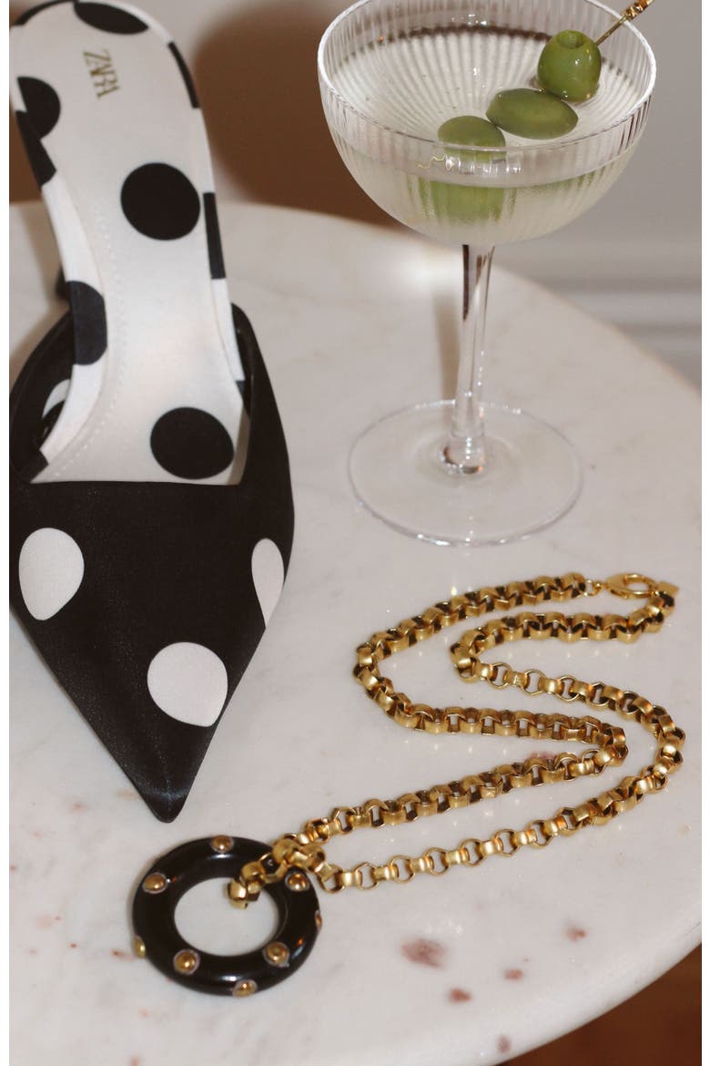 Riley Necklace, Alternate, color, Black