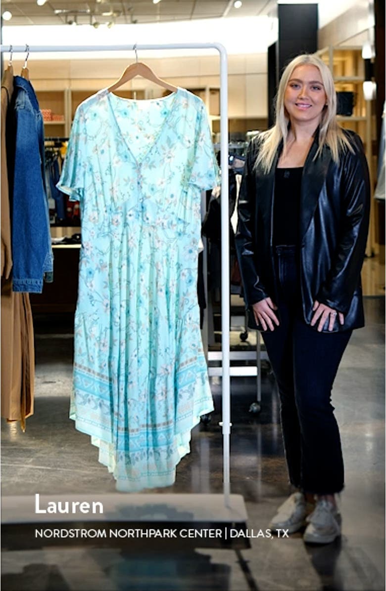 Spirited Floral Maxi Dress, sales video thumbnail