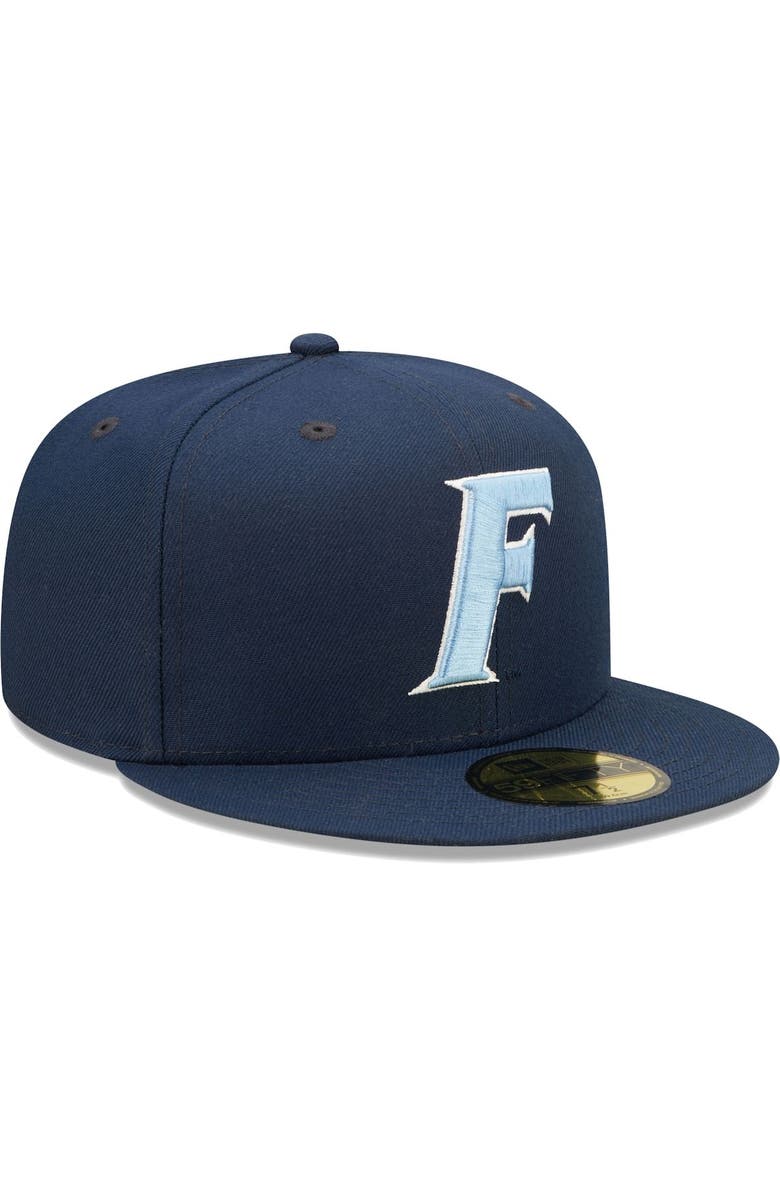 New Era Men's New Era Navy Florida Gators Bright Undervisor 59FIFTY Fitted Hat, Alternate, color, 