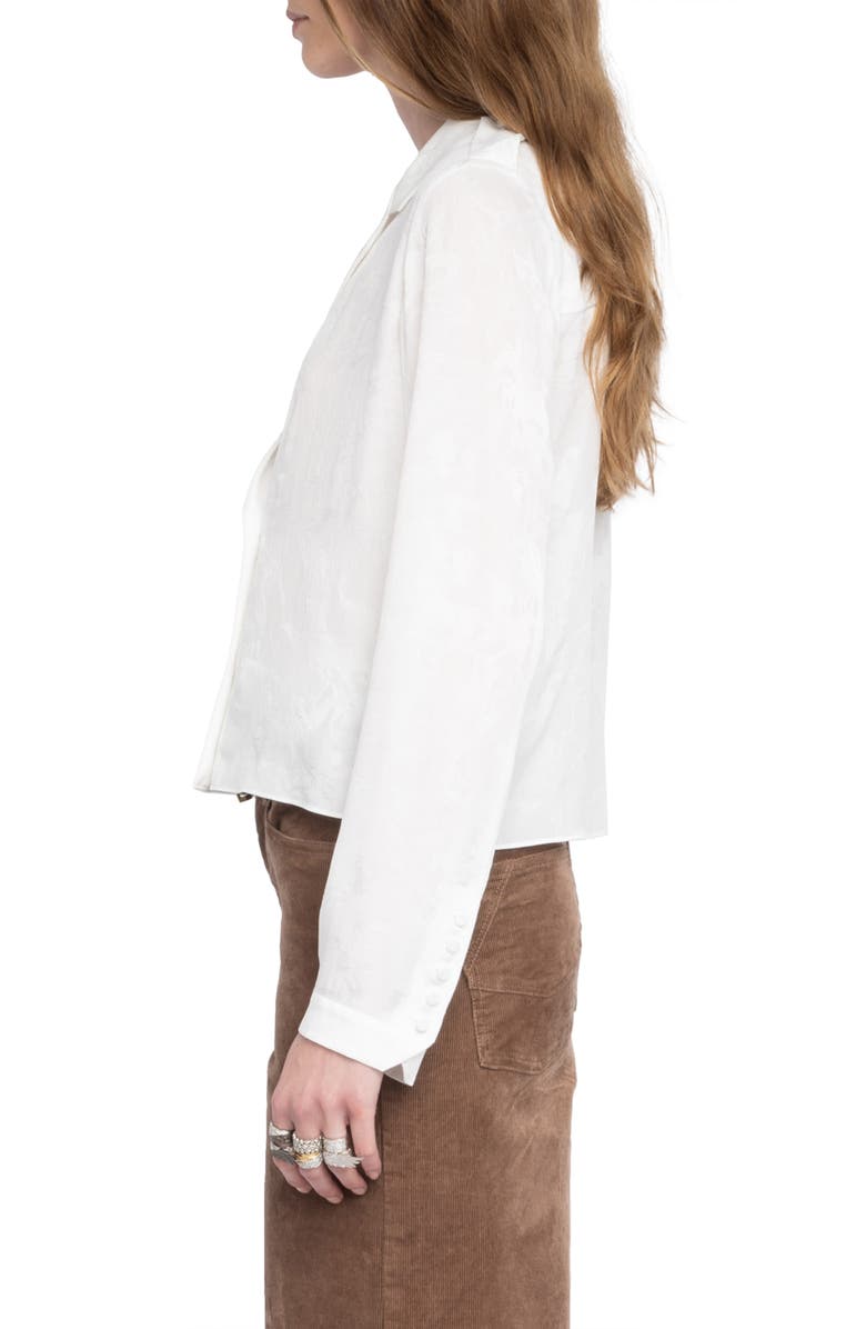 Zadig & Voltaire Tussi Jac Silk Shirt, Alternate, color, Judo