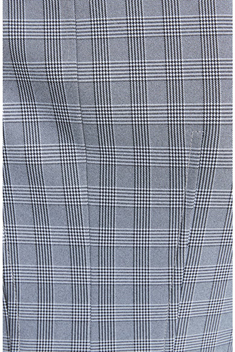 McClair Plaid Off the Shoulder Jacket, Alternate, color, BLACK/ WHITE