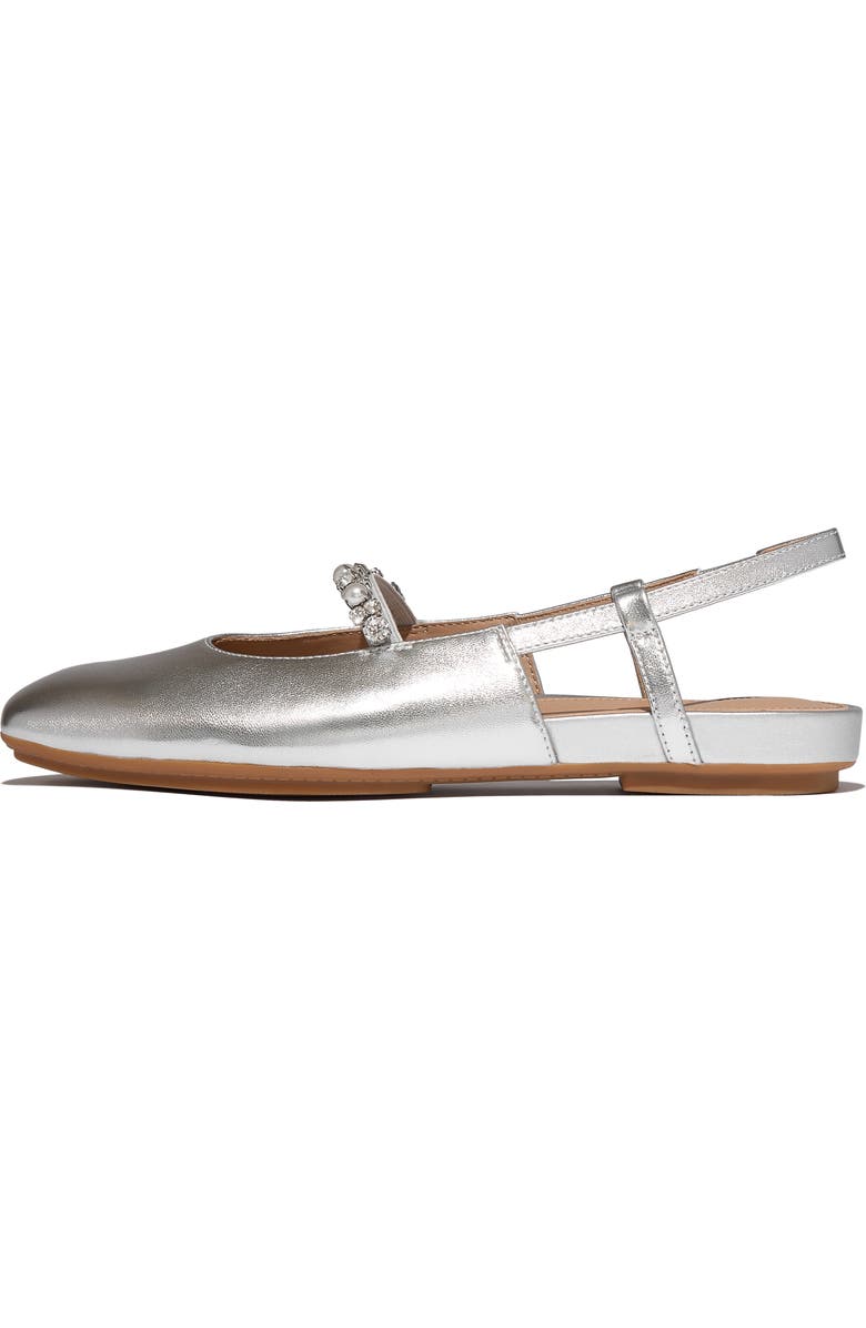 FitFlop Delicato Pearl-Crys Slingback, Alternate, color, Black