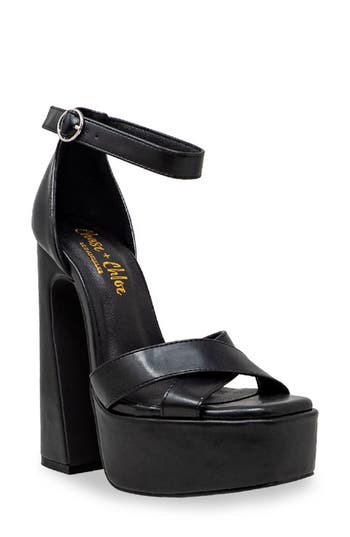 CHASE & CHLOE CHASE AND CHLOE ROSETTA PLATFORM SANDAL 