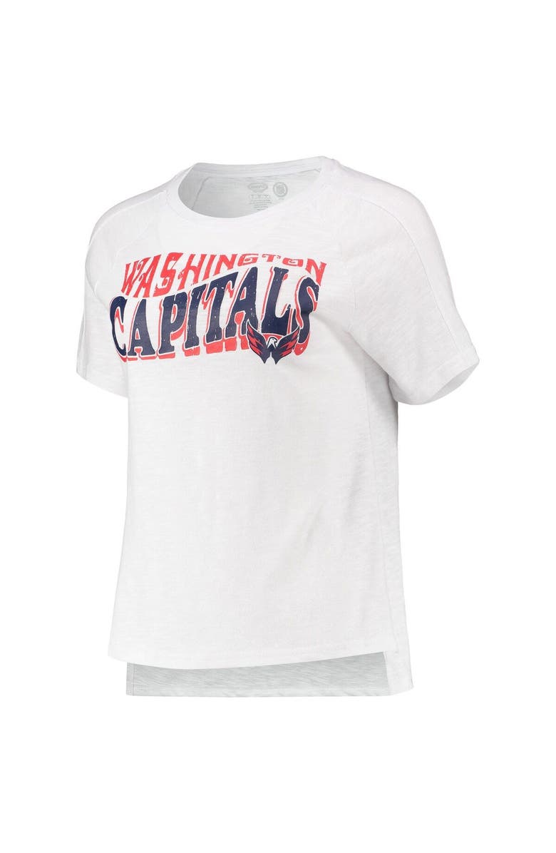 CONCEPTS SPORT Women's Concepts Sport Red/White Washington Capitals Resurgence Slub Burnout Raglan T-Shirt & Joggers Sleep Set, Alternate, color, Red