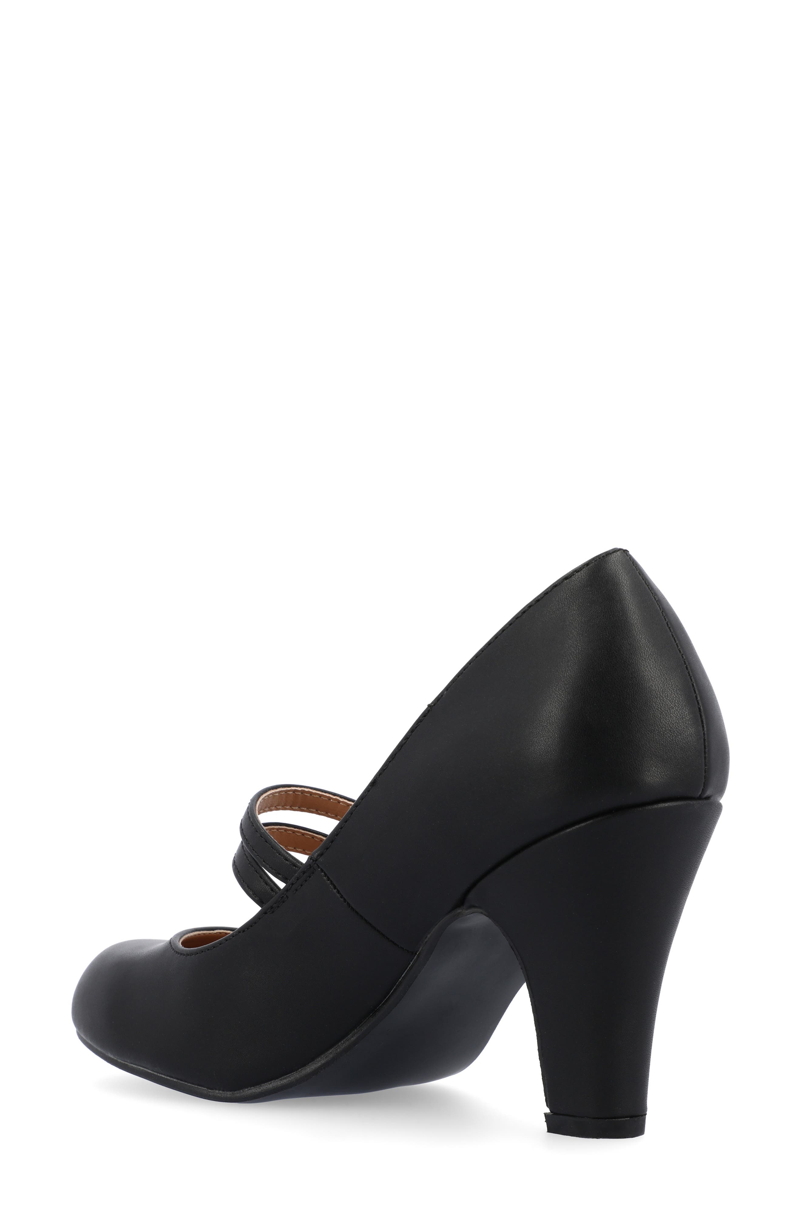 Journee Collection Windy Pump - Wide Width, Alternate, color, Black