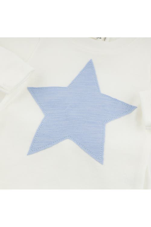 Oh Baby ! Star Fog Slub Two Piece Set In Cream