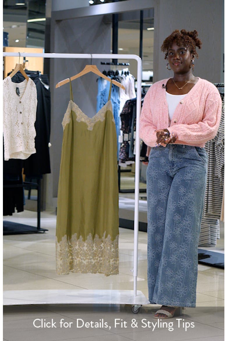 The Legacy Lace Detail Silk Slipdress video