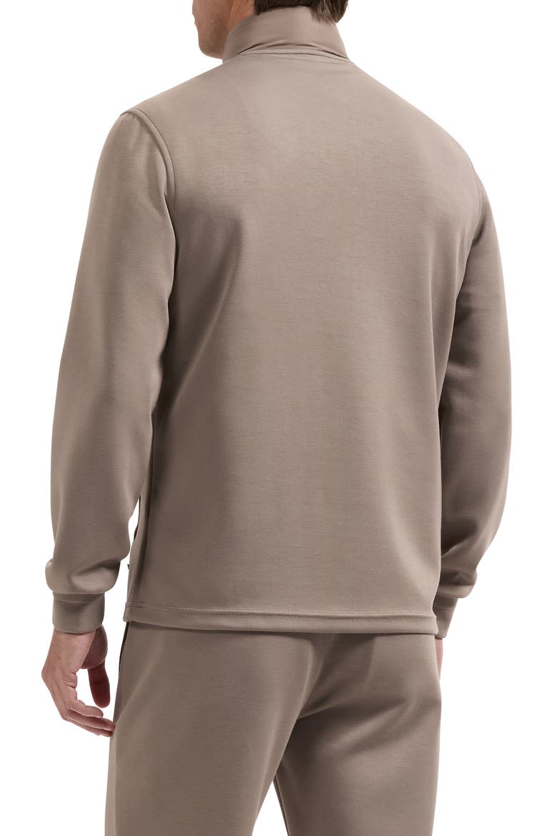Soft Touch Quilted Quarter Zip Pullover, Alternate, color, WALNUT