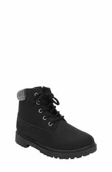 Kids' Tudor Faux Leather Combat Boot