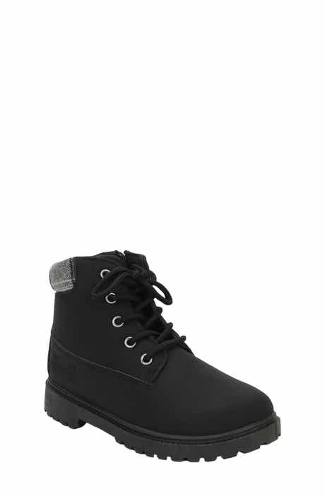 Kids' Tudor Faux Leather Combat Boot