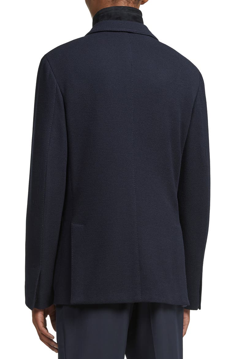 High Performance™ Jersey Jacket with Removable Suede Bib, Alternate, color, NAVY