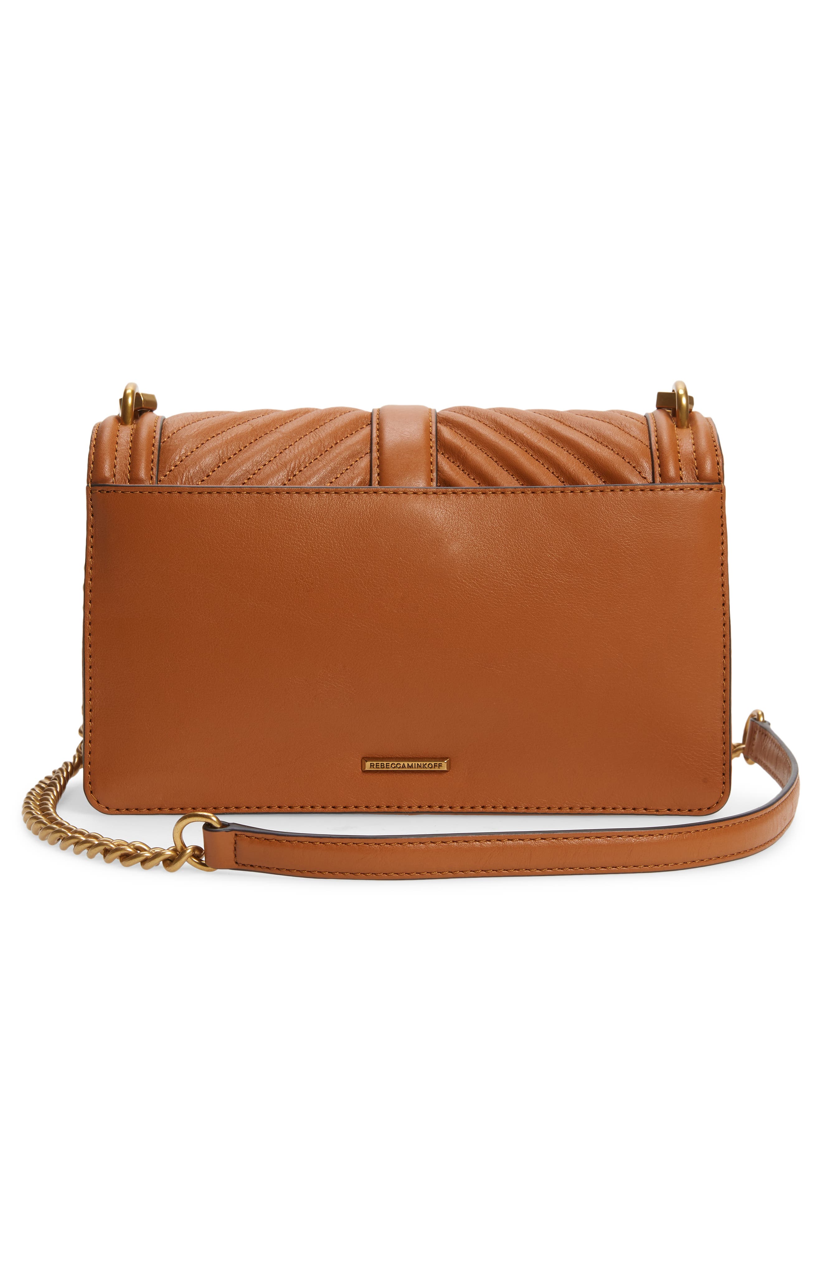 Love Chevron Quilted Leather Crossbody Bag, Alternate, color, CARAMELLO
