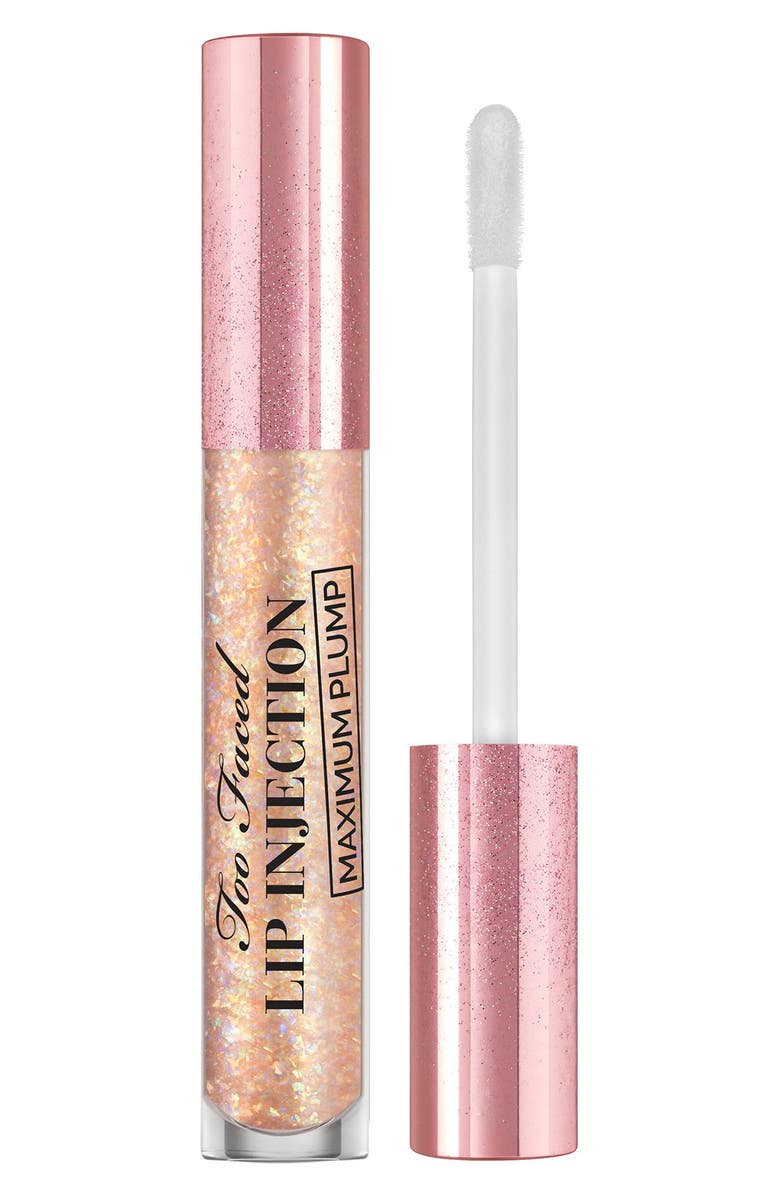 Too Faced Cosmic Crush Lip Injection Maximum Plump Extra-Strength Long-Term Lip Plumper Gloss, Main, color, 