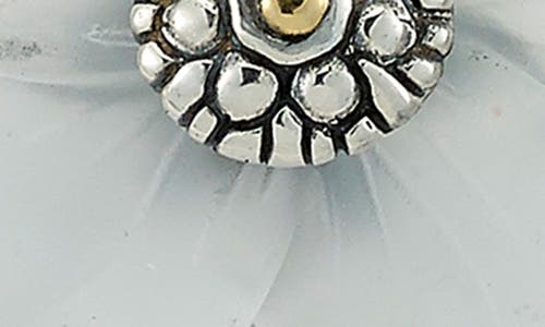 Samuel B. Crystal Flower Two-tone Drop Earrings