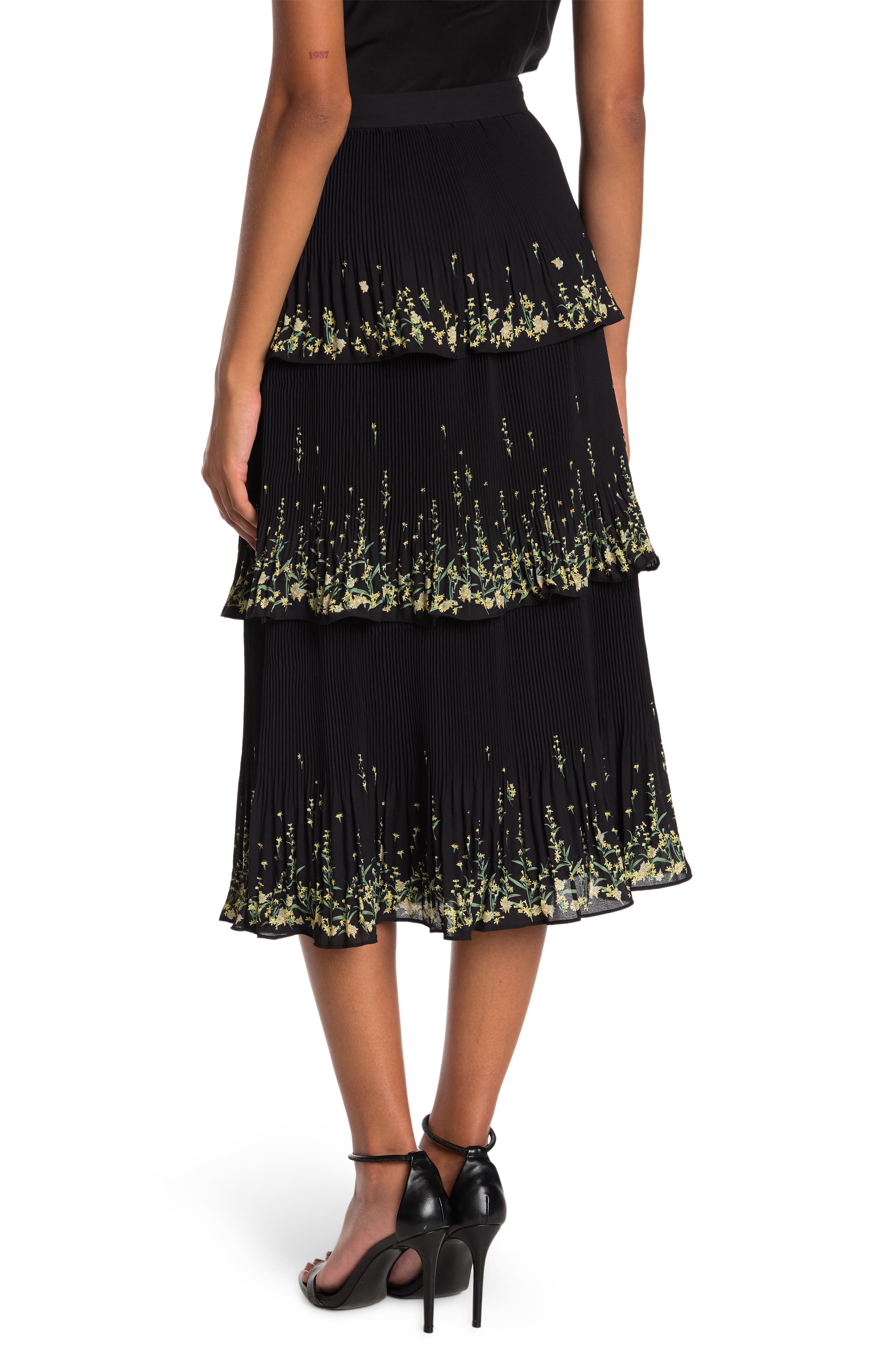 Ted Baker London TED BAKER Carsena Papyrus Tiered Pleated Skirt (Women ...