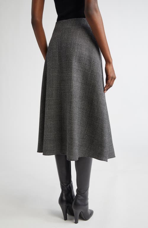 Michael Kors Collection Draped Wool Wrap Skirt In Gray