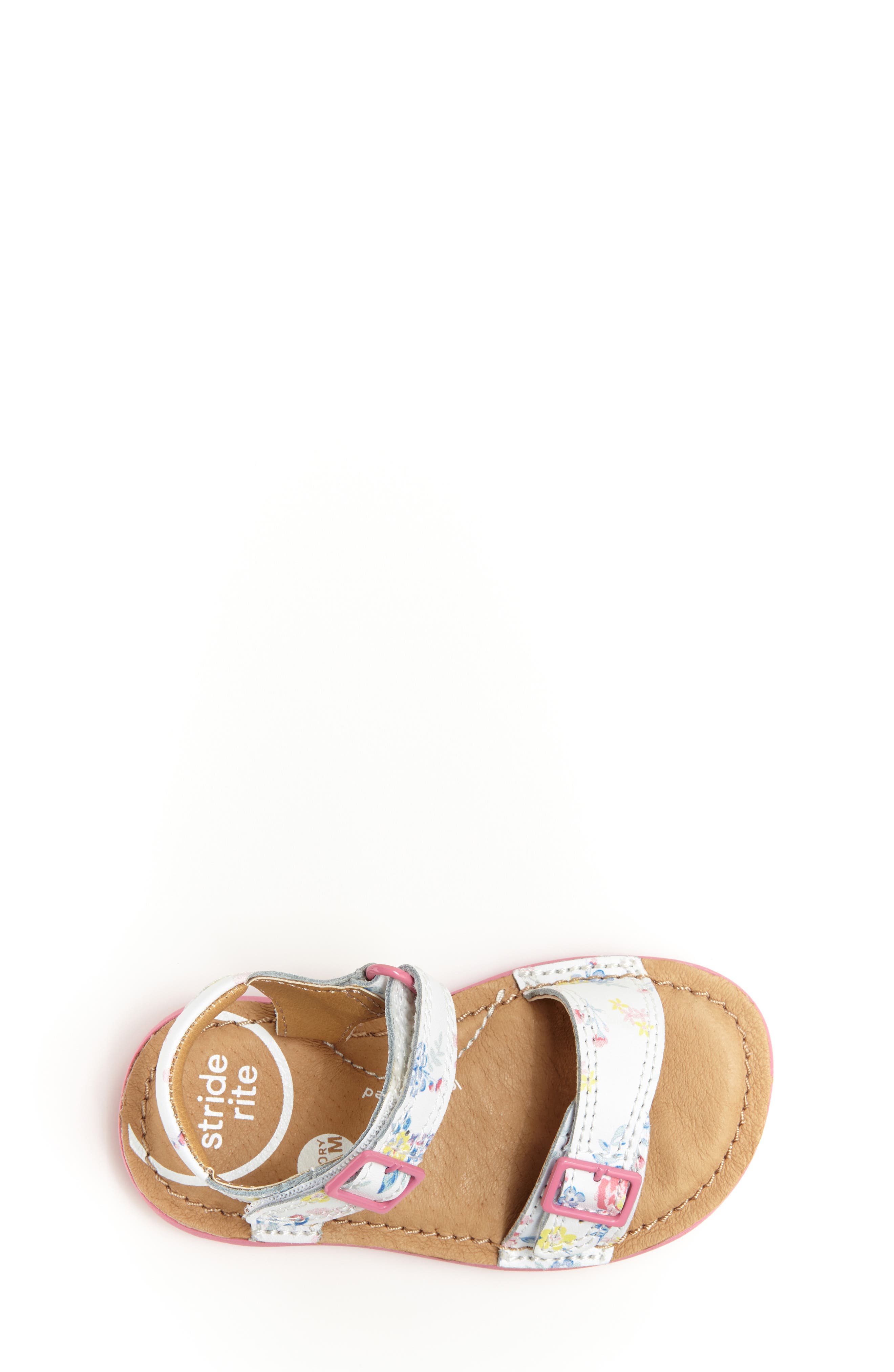 SRT Kingsley Sandal, Alternate, color, WHITE FLORAL
