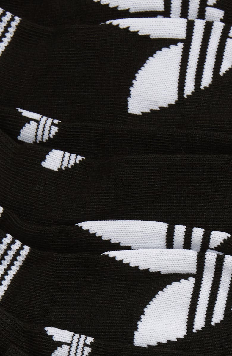 adidas Originals 6-Pack Trefoil Logo No-Show Socks, Alternate, color,
