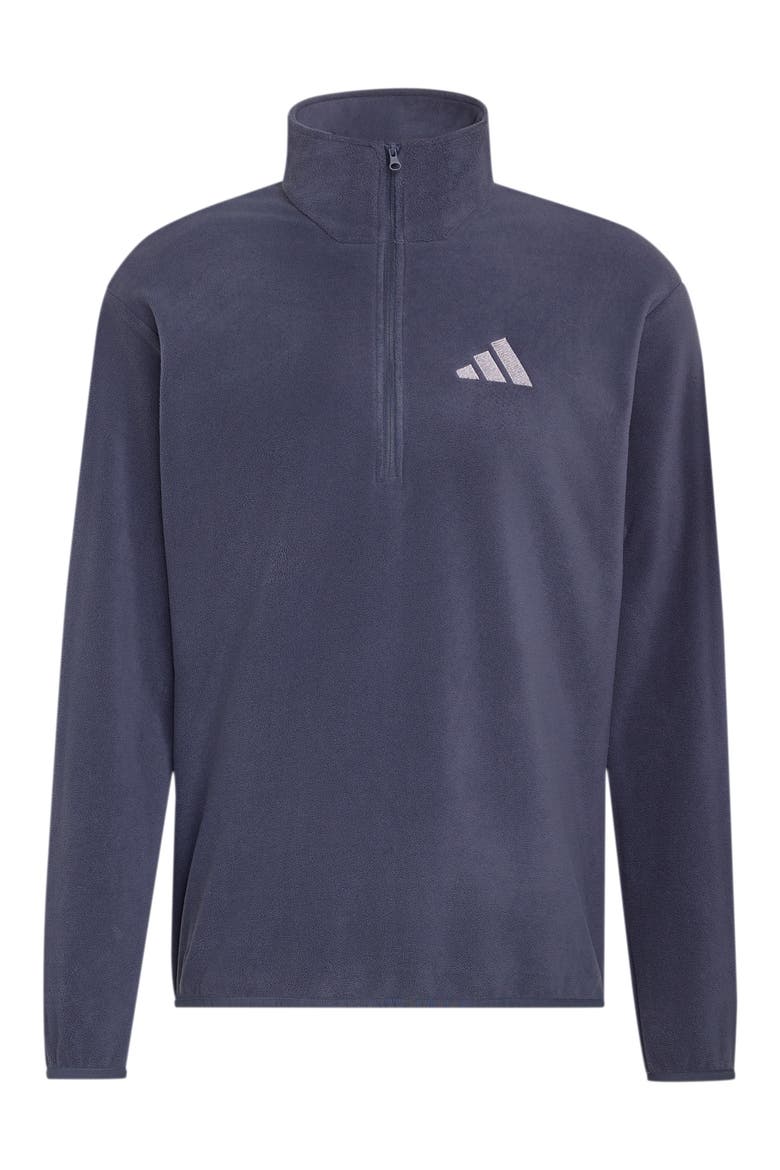 Essentials Quarter Zip Polar Fleece Pullover, Alternate, color, SHADOW NAVY