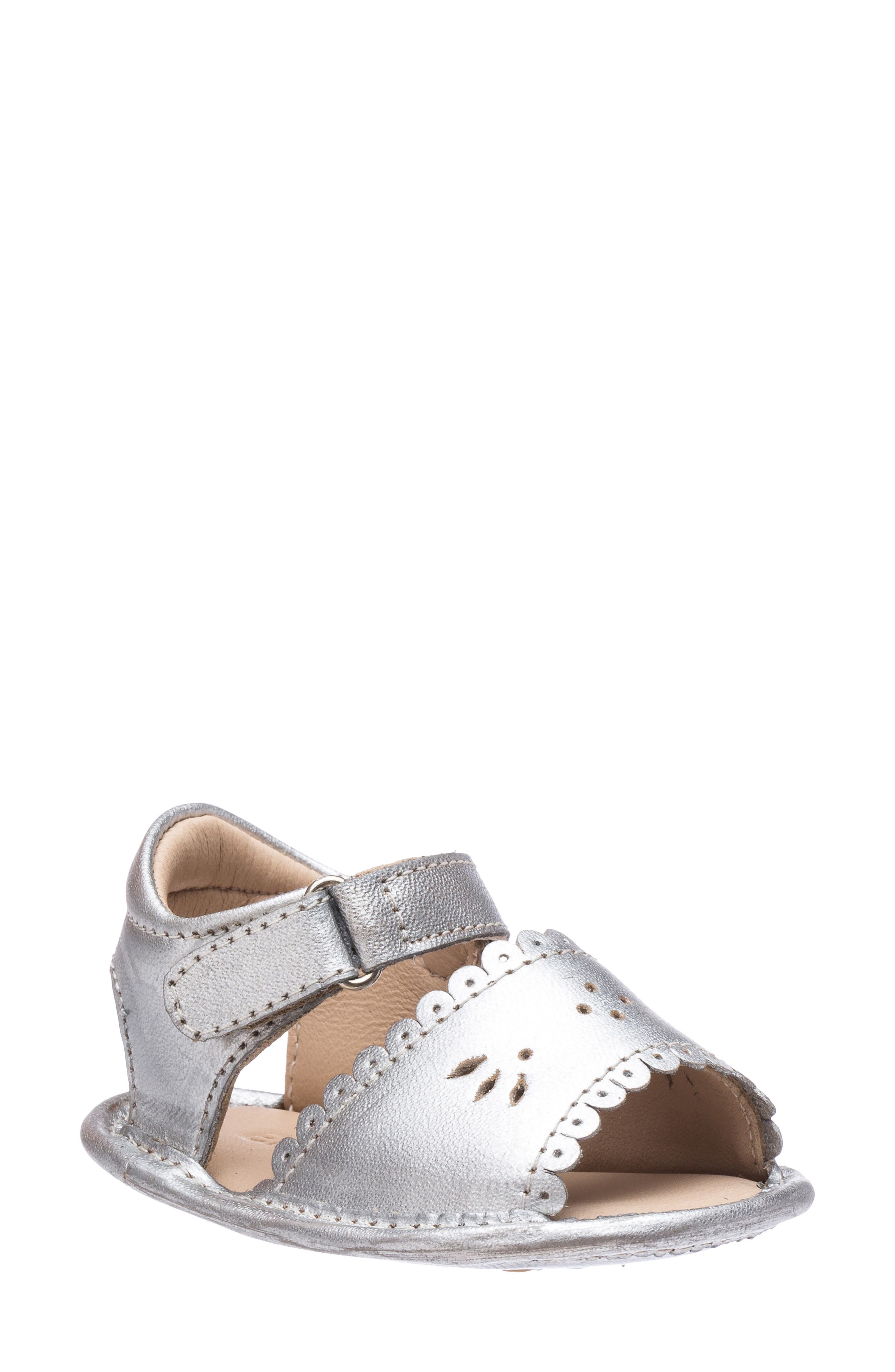 Elephantito Flower Crib Shoe Sandal, Main, color, 