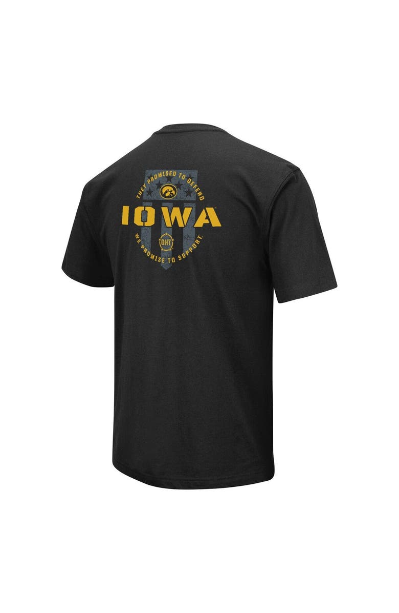 COLOSSEUM Men's Colosseum Black Iowa Hawkeyes OHT Military Appreciation T-Shirt, Alternate, color, Black