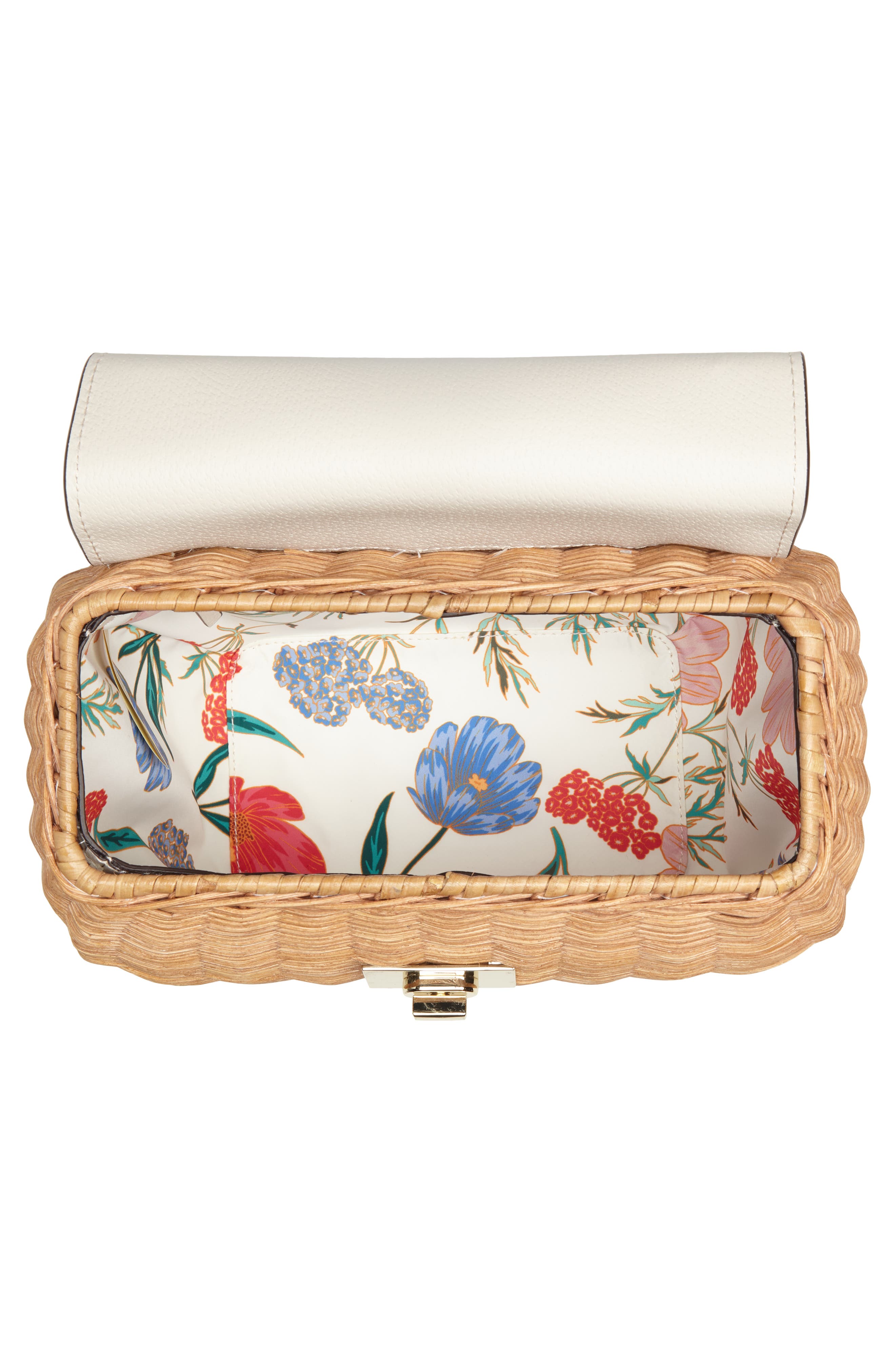 Kate Spade New York bloom street - justina wicker satchel, Alternate, color, 