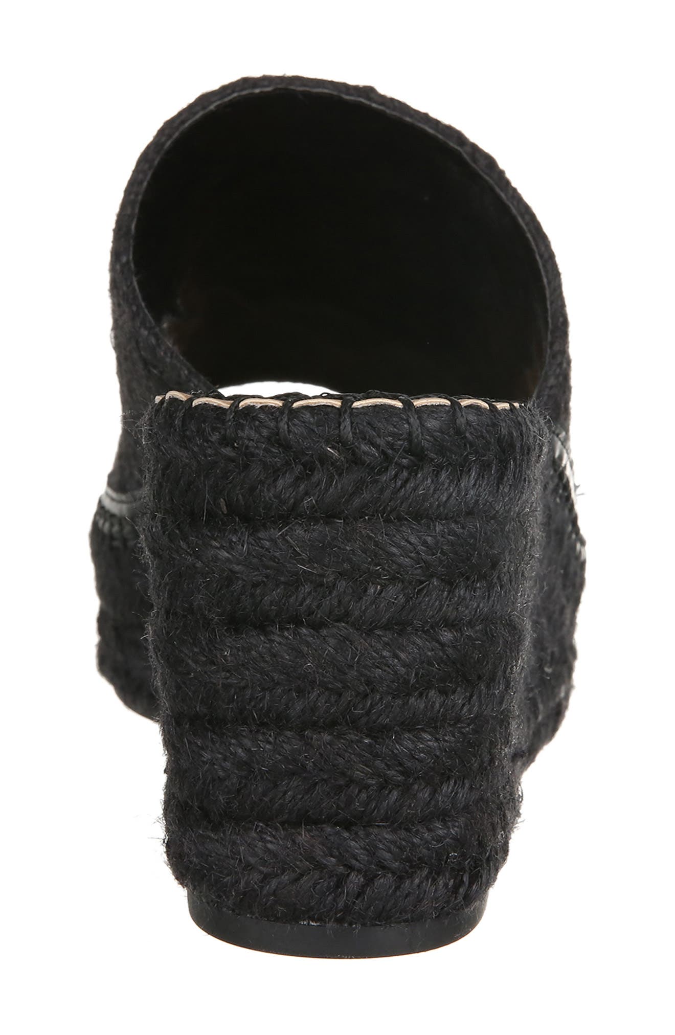 NORDSTROM RACK Claire Jute Wedge Slide Sandal, Alternate, color, Black