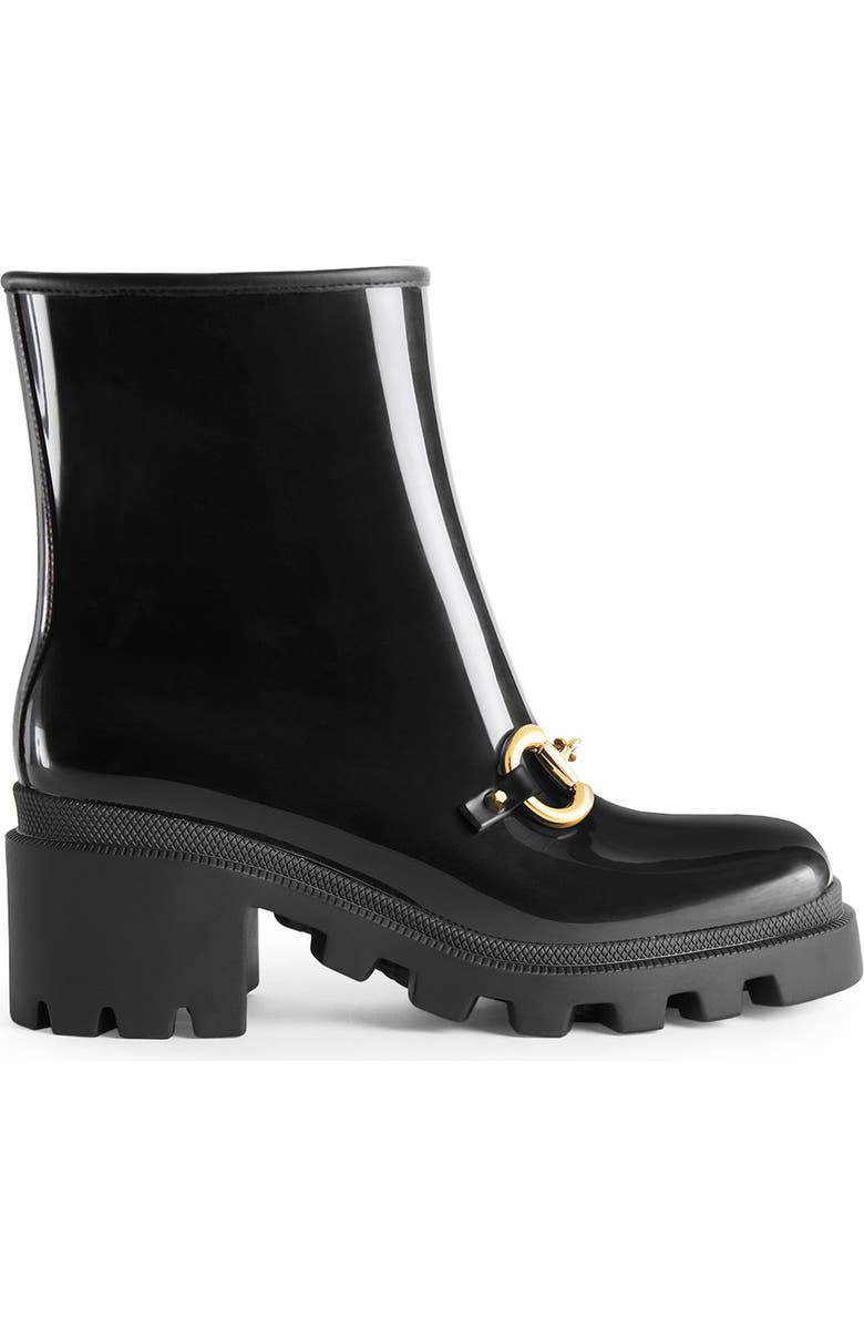 Gucci Trip Horsebit Rain Boot, Alternate, color,