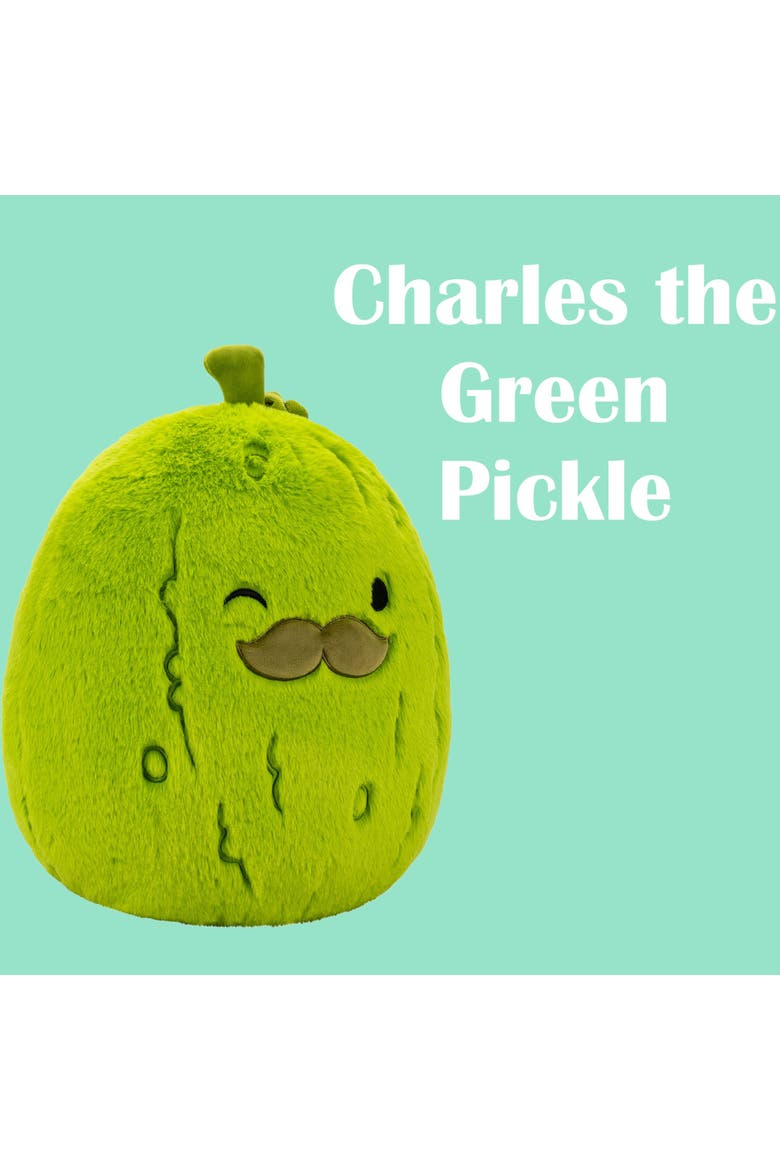 12 Inch Charles The Green Pickle Plush, Alternate, color, Multicolored