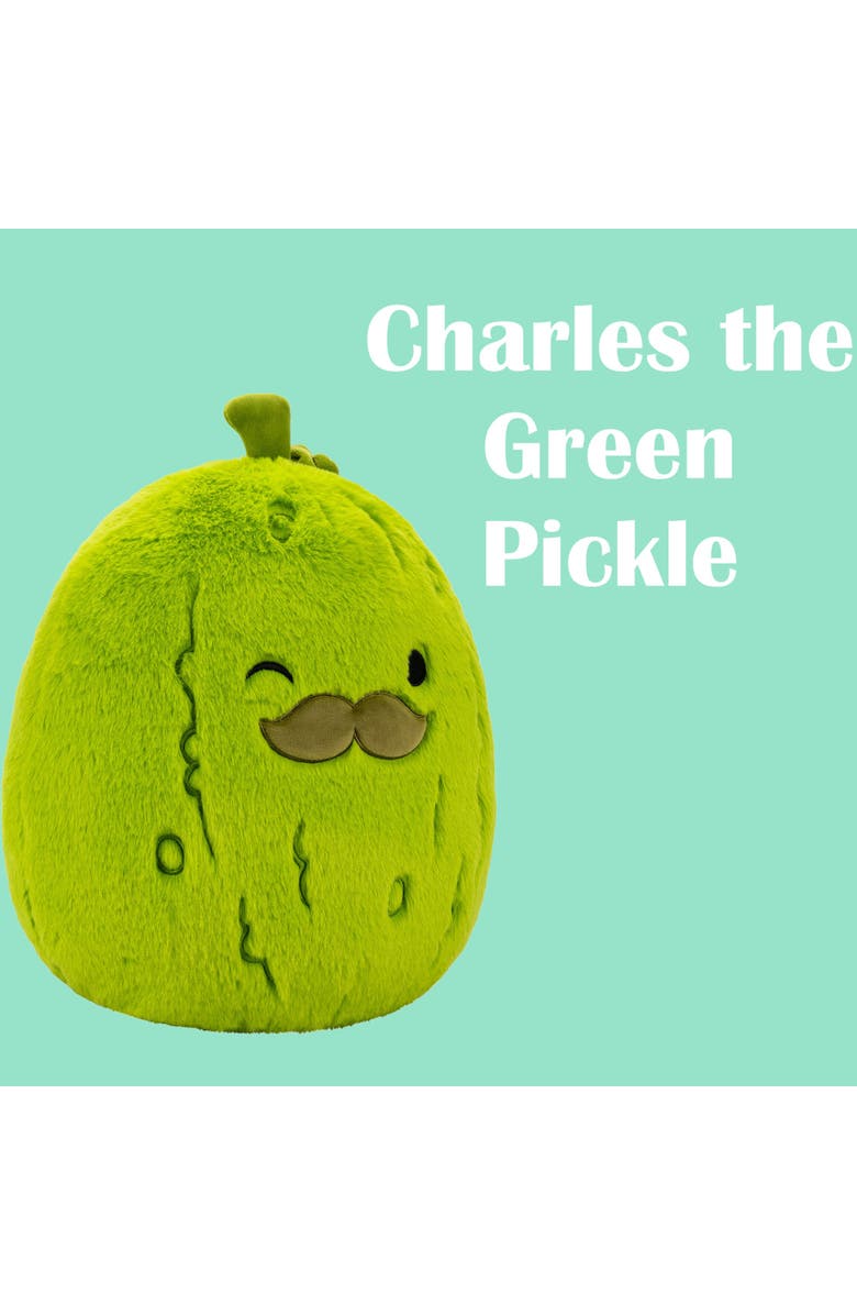 SQUISHMALLOWS 12 Inch Charles The Green Pickle Plush, Alternate, color, Multicolored