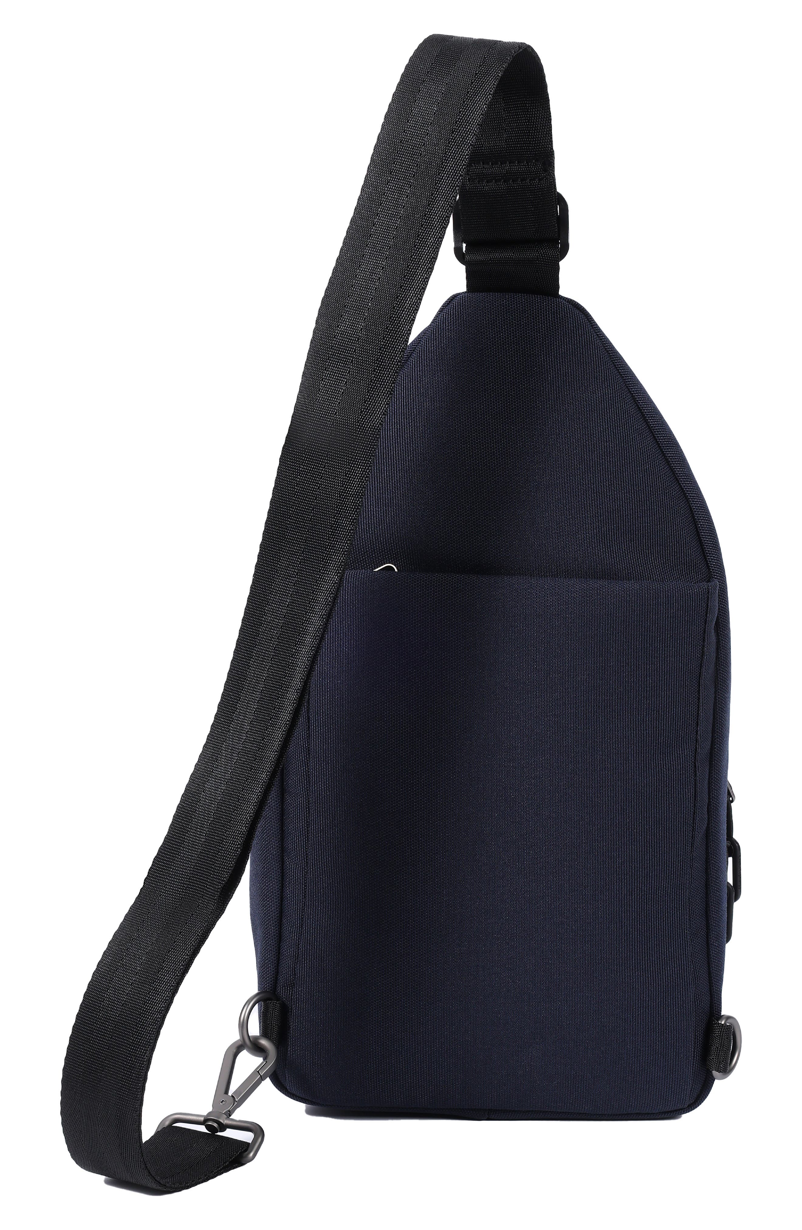 Sling Bag with RFID-Blocking Pocket, Alternate, color, PEACOAT BLUE