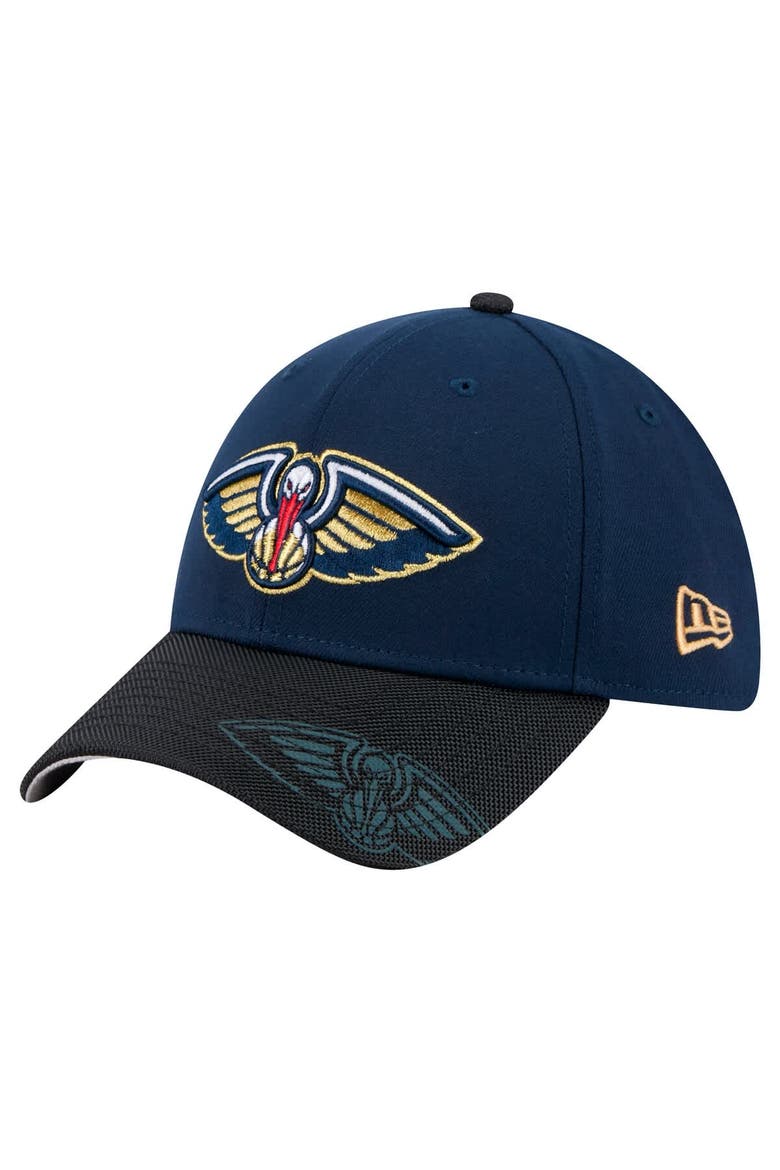Men's New Era Navy New Orleans Pelicans Sport Night 39THIRTY Flex Hat, Main, color, Navy