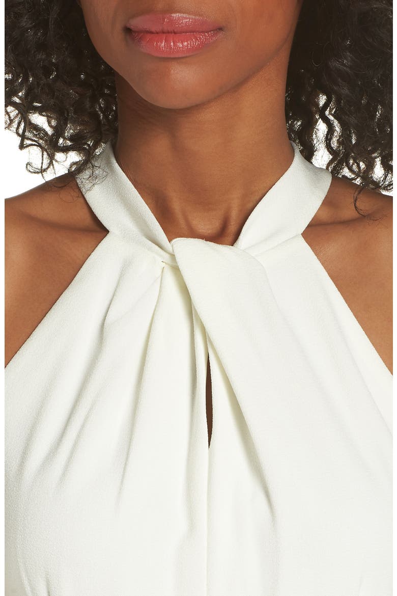 Halter Neck Wide Leg Jumpsuit, Alternate, color, IVORY