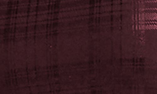 Beyond Yoga Beyond The Studio Plaid Metallic Crop Tank In Burgundy