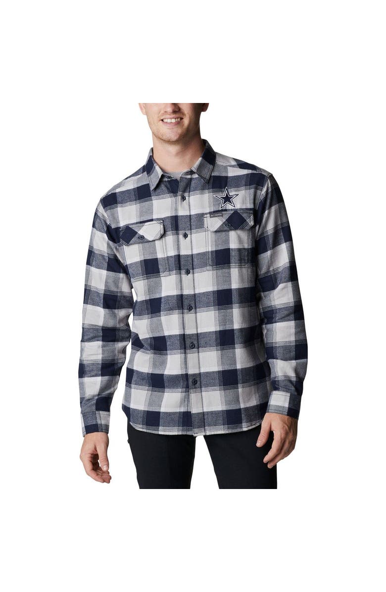 Columbia Men's Columbia Navy Dallas Cowboys Flare Gun Flannel Button-Up Long  Sleeve Shirt | Nordstrom