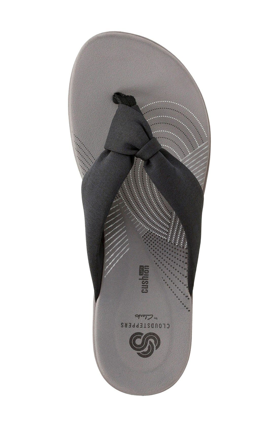 Arla Glison Flip Flop, Alternate, color, BLACK FABRIC