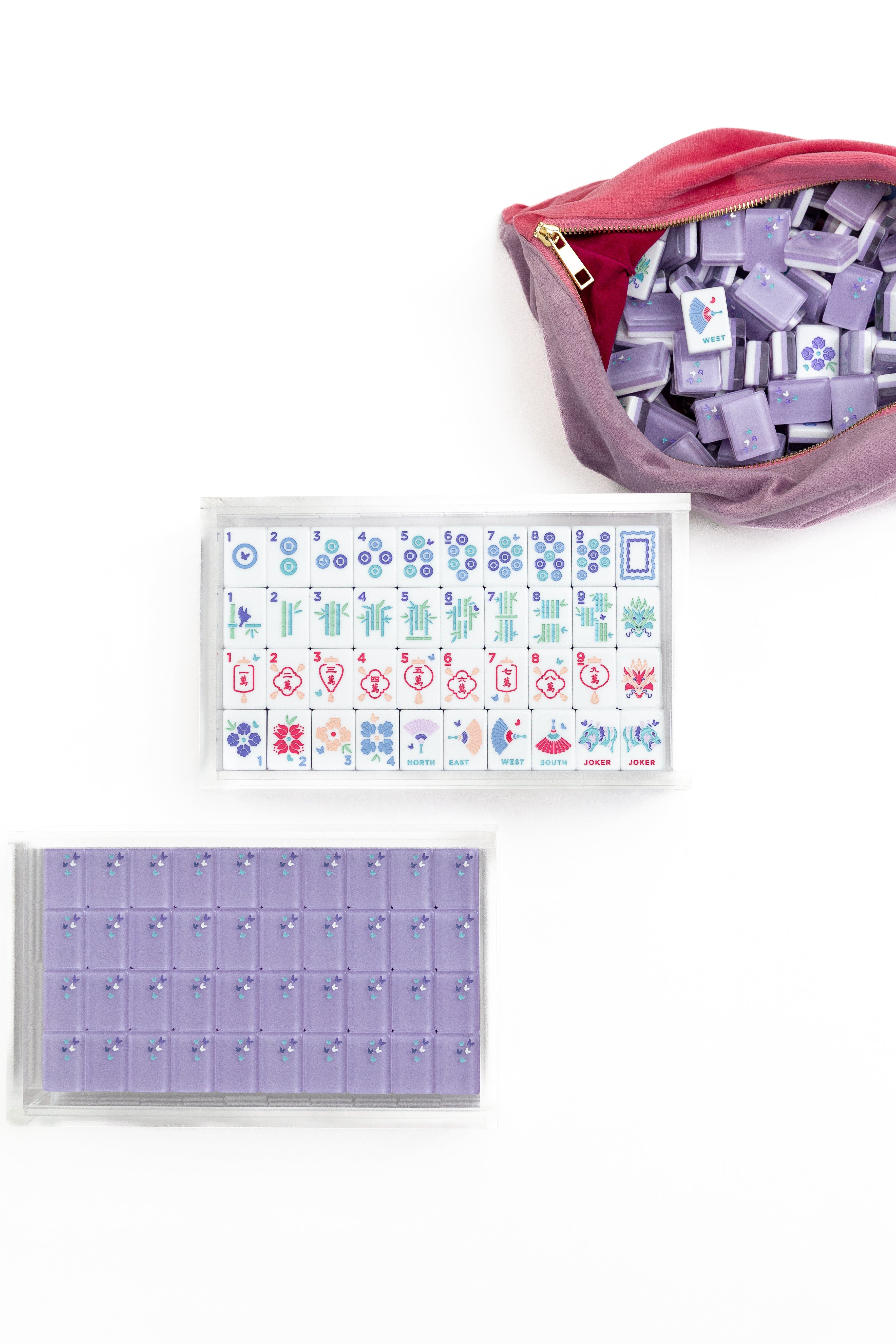 Bam Bird Boutique Mahjong Tiles w/ Lucite Display Box | Nordstrom