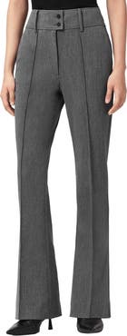 AllSaints Astra Pleated Flare Leg Pants