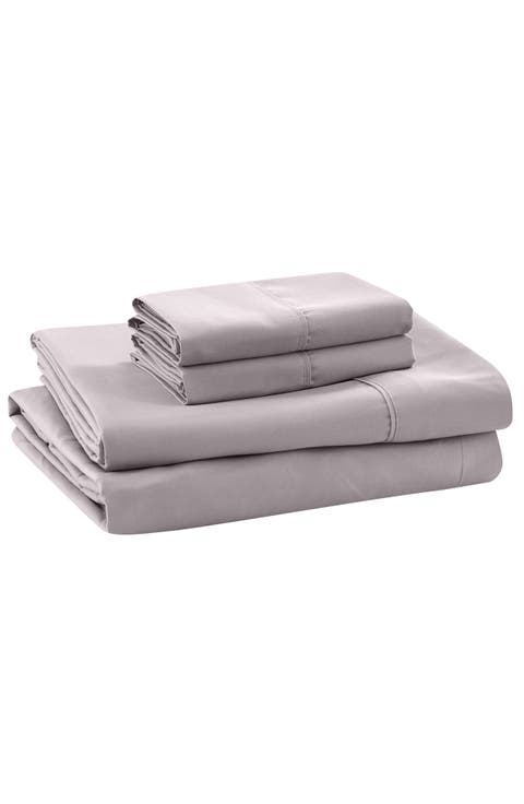Solid Microfiber Sheet Set