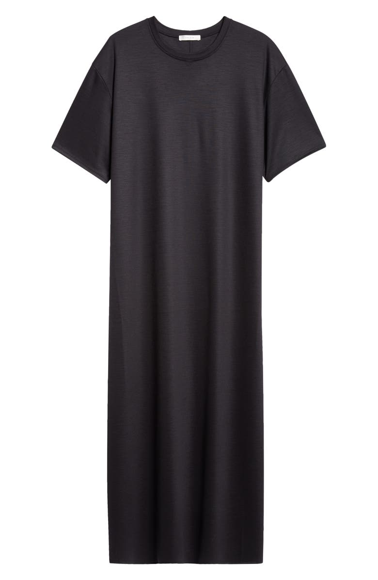 The Row Amo Relaxed Wool Maxi T-Shirt Dress, Alternate, color,