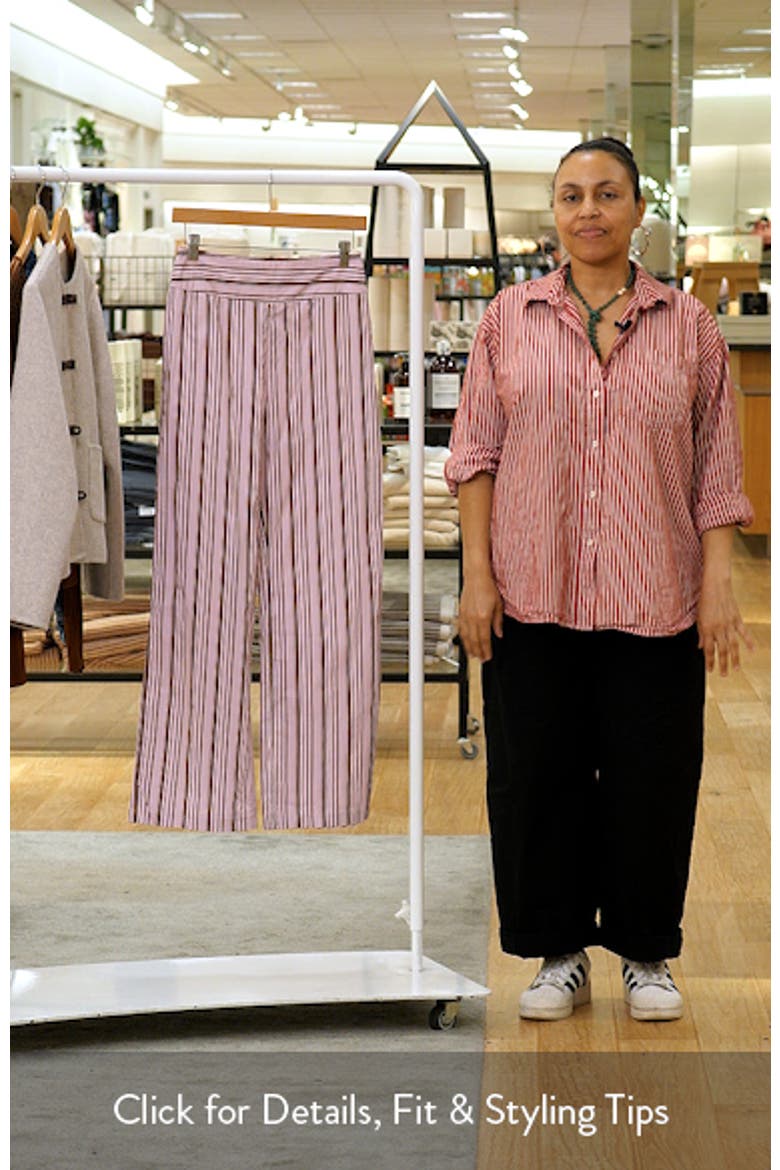 Leocadie Stripe Cotton Pants video