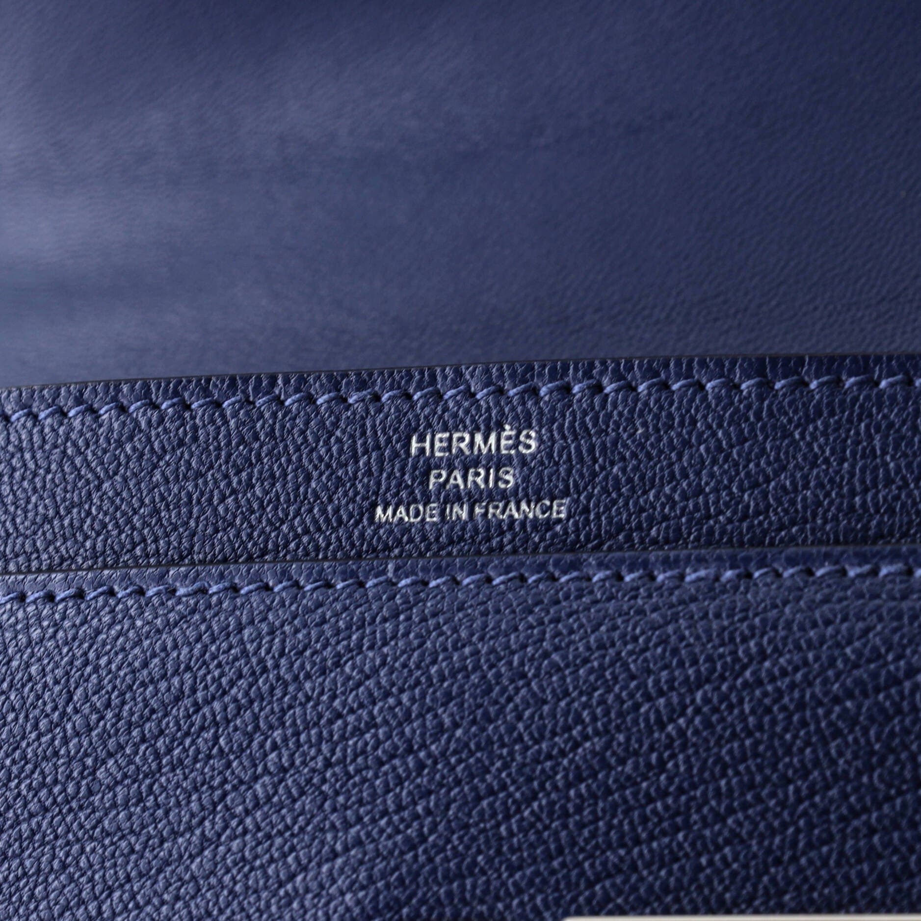 Pre-Owned Hermes Verrou Chaine Bag Chevre Mysore Mini, Alternate, color, Bleu Brighton