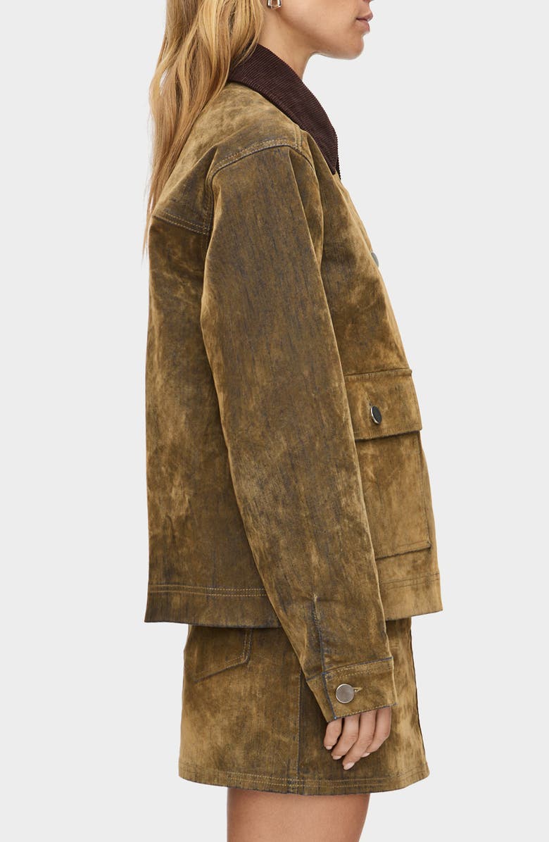 ALIGNE Bark Denim Jacket, Alternate, color, Sand