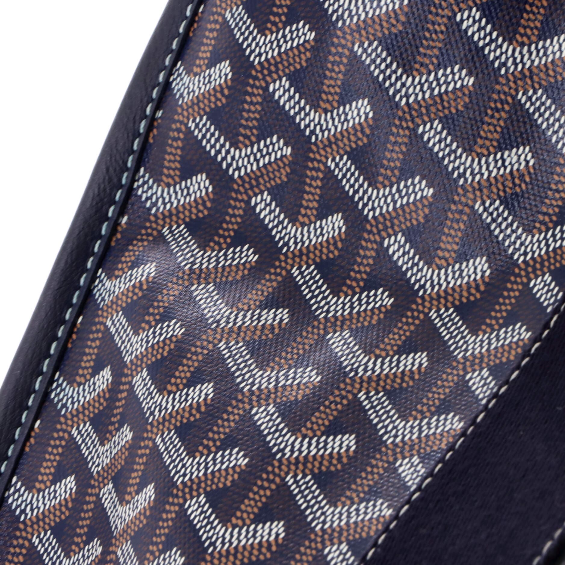 Pre-Owned Goyard Villette Tote Printed Coated Canvas MM, Alternate, color, Blue