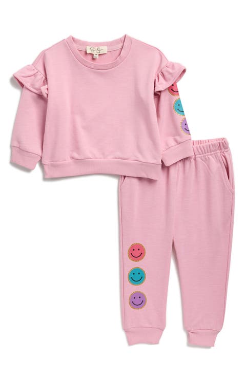 Smiley French Terry Sweatshirt & Joggers Set (Baby)