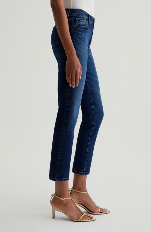 Shop Ag Mari Mid Rise Slim Straight Crop Jeans In Catalogue